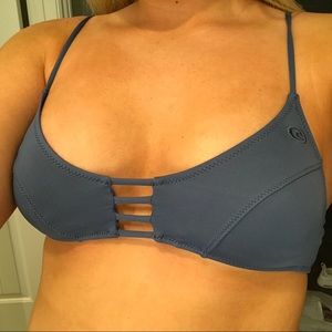 Rip Curl blue bikini top